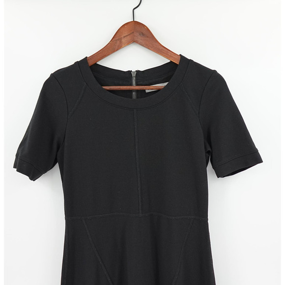 Athleta Dress Womens Small Black Ponte Fit and Flare En Route Career Office - Picture 5 of 16
